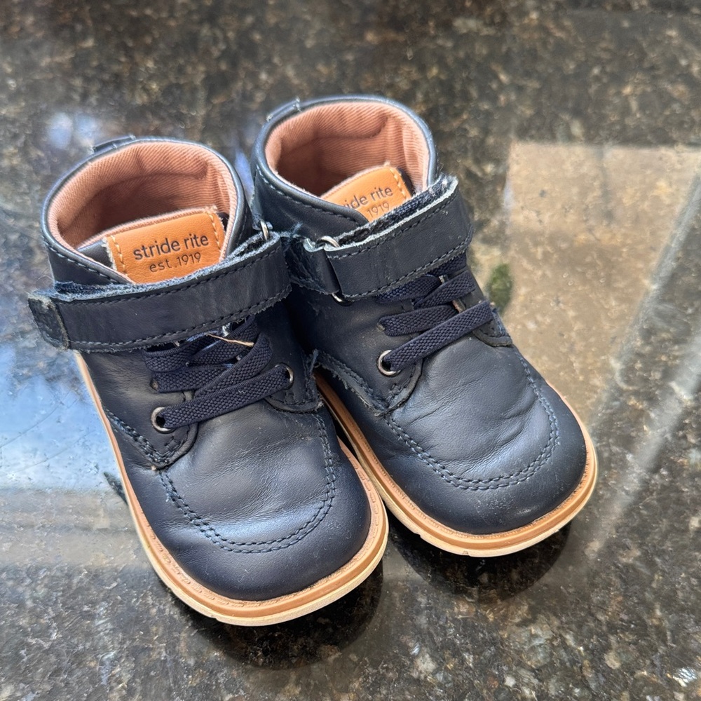Stride Rite Navy Baby Walkers